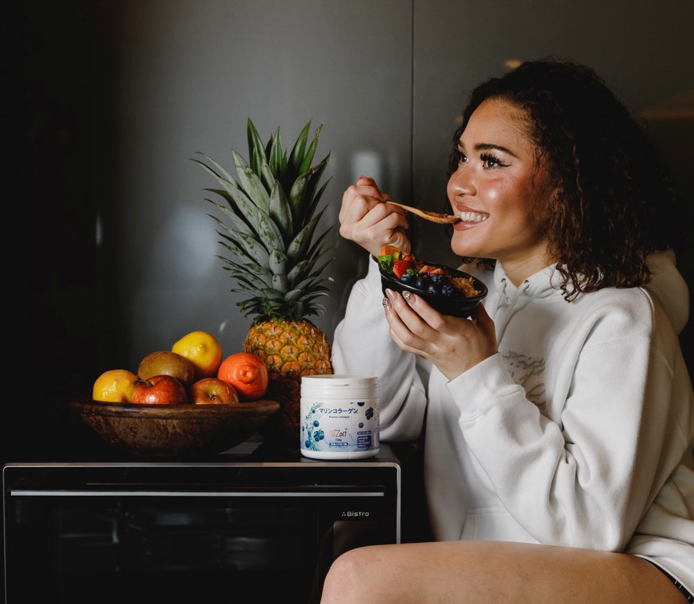 Nizen Marine Collagen Powder Blend, Blueberry Flavor