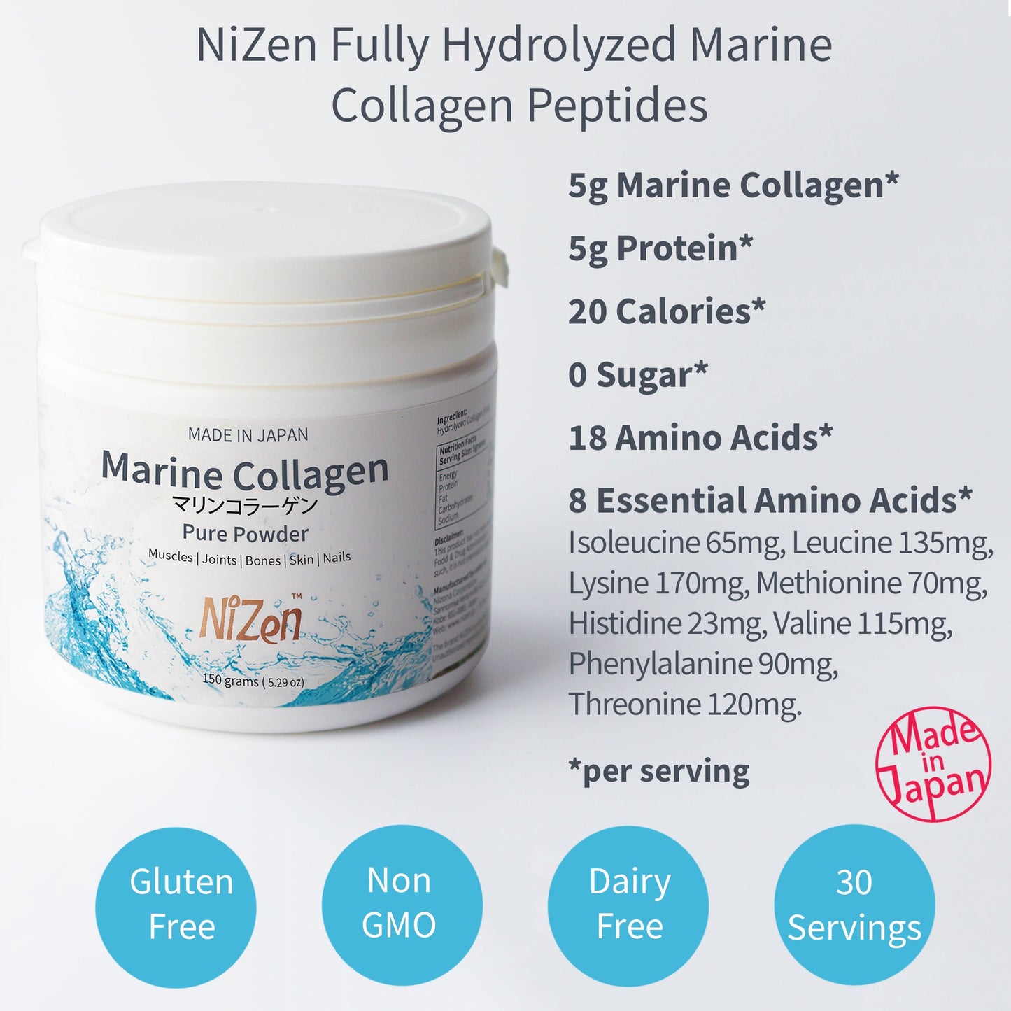Nizen Marine Collagen Pure Powder