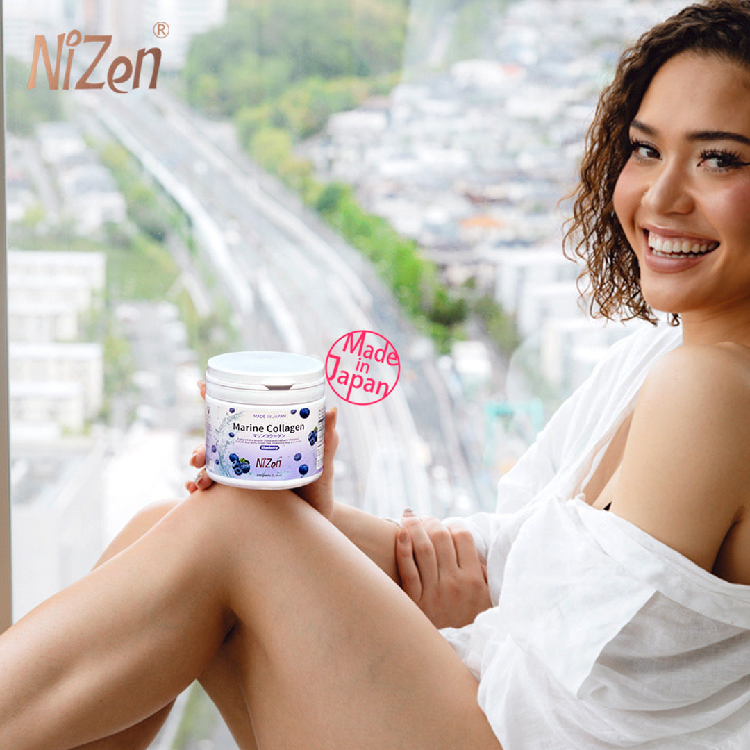 Nizen Marine Collagen Powder Blend, Blueberry Flavor